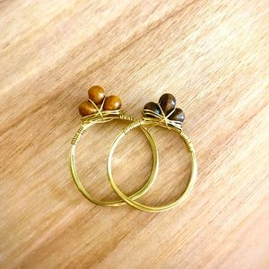 New Boho Hippie Natural Wire Wrapped Diffuser Ring